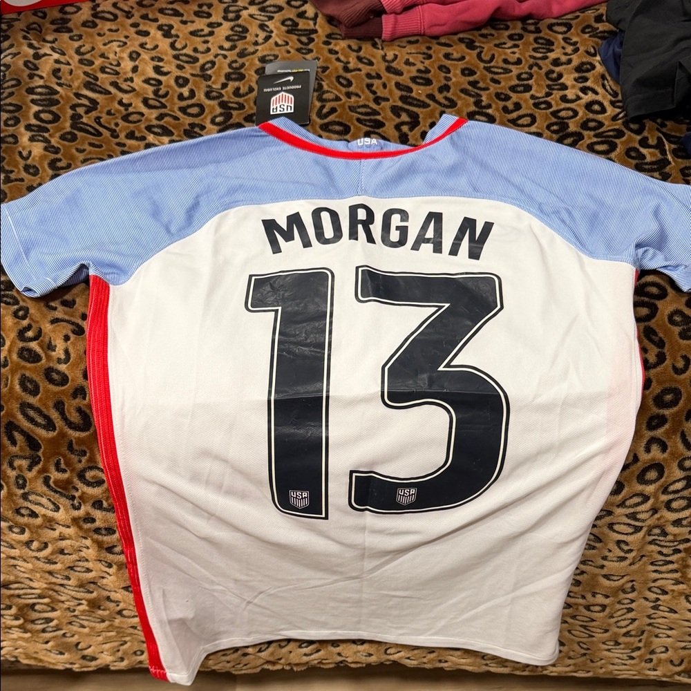 Nike USA Soccer Jersey in White and Blue